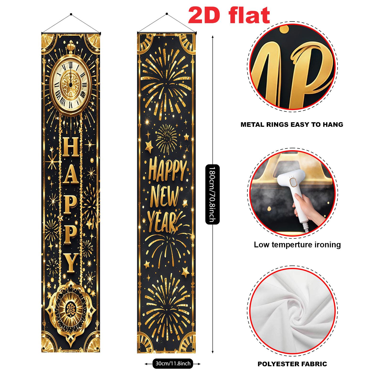 New Year Cross-Border Door Banner & Flag Set for Party Decorations Size 30x180 CM
New Year Cross-Border Door Banner & Flag Set for Party Decorations Size 30x180 CM