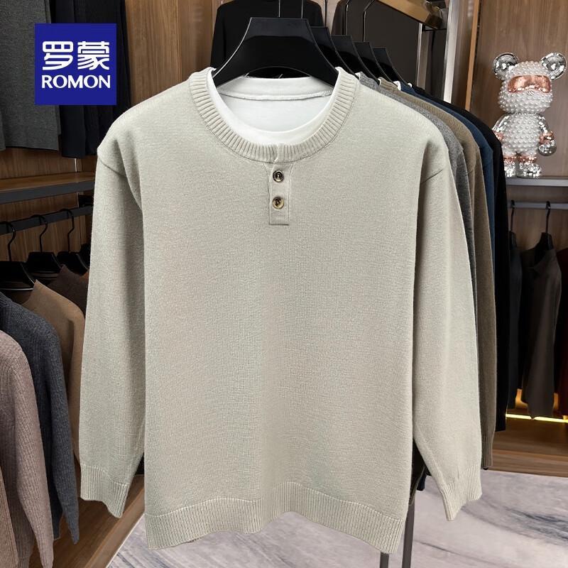 ROMON Men s Layered-Look Henley Knit Sweater 2XL
ROMON Men s Layered-Look Henley Knit Sweater 2XL