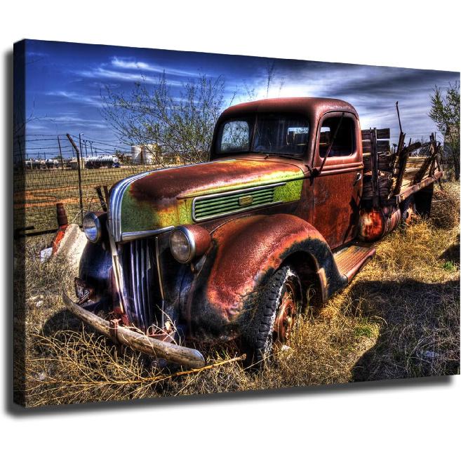 ESasam Rusty Car Old Truck Poster Picture Print Canvas Wall Art Bedroom Office Room Living Room Decor Gift (unframed,24x32inch) 10L x 8W
ESasam Rusty Car Old Truck Poster Picture Print Canvas Wall Art Bedroom Office Room Living Room Decor Gift (unframed,24x32inch) 10L x 8W