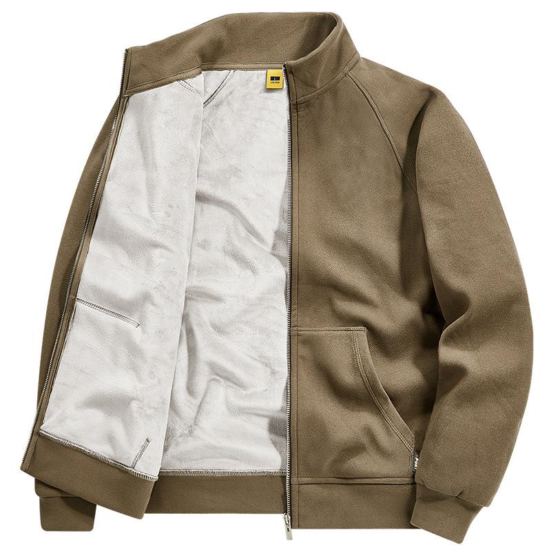 Men s Spring and Autumn Jacket Men s Loose Cardigan Casual Stand-Up Jacket M коричневий
Men s Spring and Autumn Jacket Men s Loose Cardigan Casual Stand-Up Jacket M коричневий