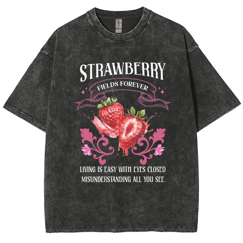 Strawberry Fruit Print Women s Wash T-Shirt Loose Oversized Cotton Comfortable Top Short Sleeve Basic Cute Tees 3XL
Strawberry Fruit Print Women s Wash T-Shirt Loose Oversized Cotton Comfortable Top Short Sleeve Basic Cute Tees 3XL