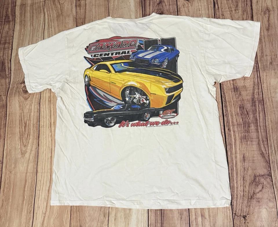 GM Camaro Central ET Motorgear Graphic T Shirt Size XL Extra Large White XL
GM Camaro Central ET Motorgear Graphic T Shirt Size XL Extra Large White XL