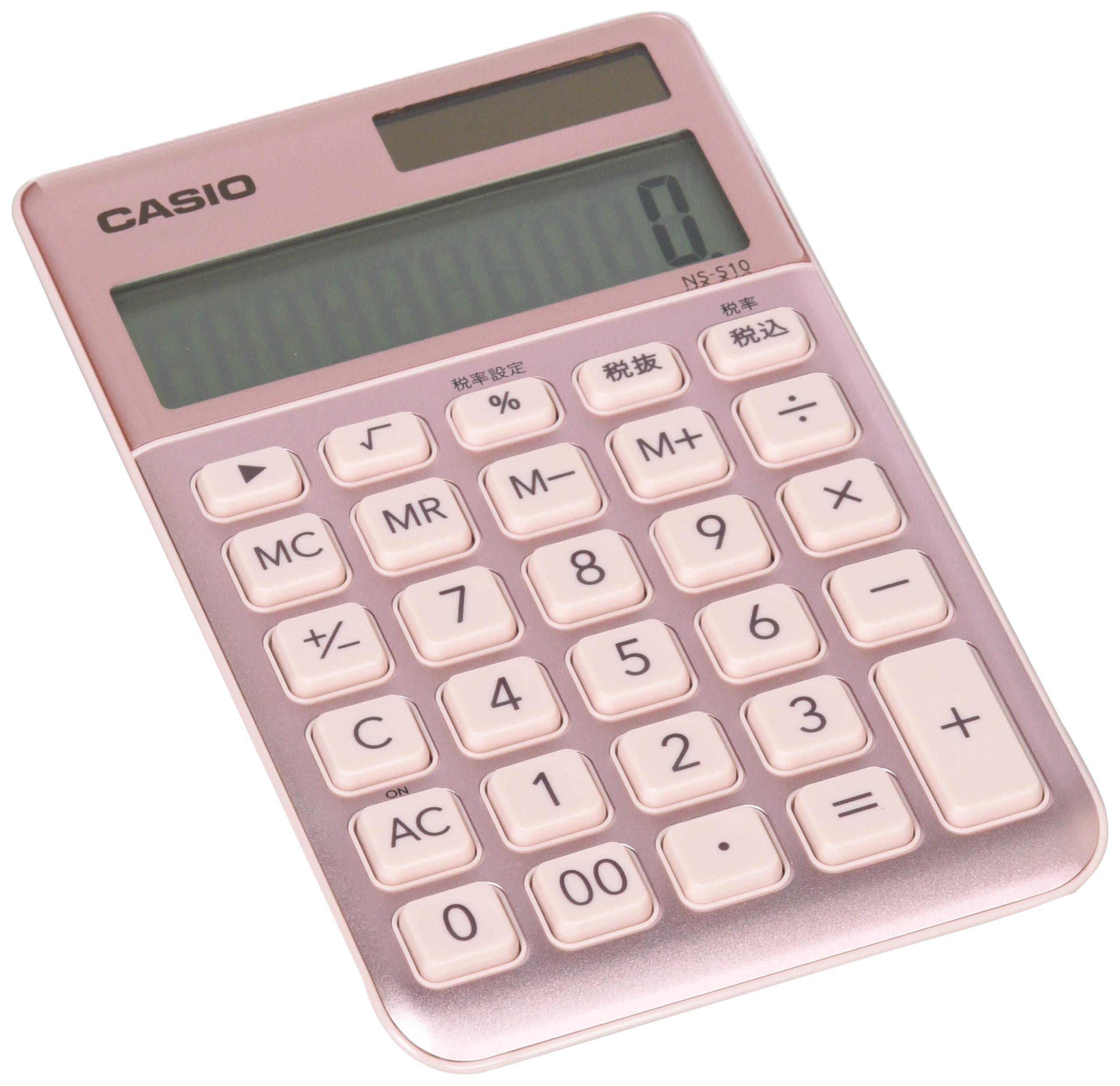 Casio Stylish Light 10 Large Notebook Calculator, Pink, Digits, Size, Type, NS-S10-PK-N
Casio Stylish Light 10 Large Notebook Calculator, Pink, Digits, Size, Type, NS-S10-PK-N