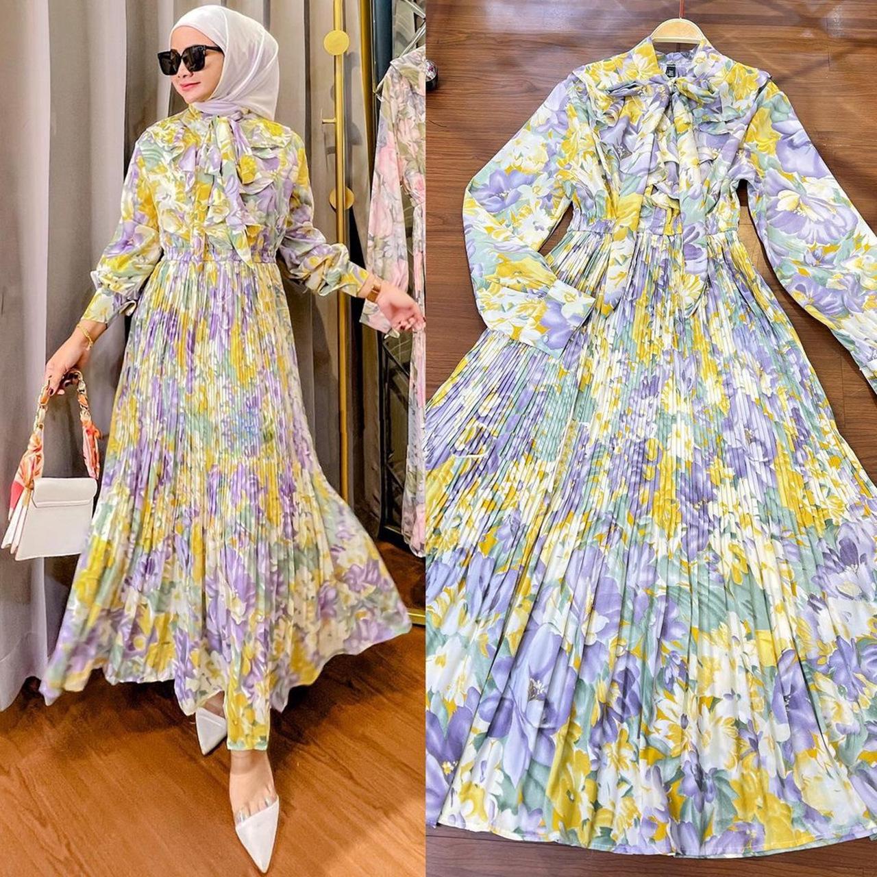 M212# Women s Middle Eastern Summer Print Dress with Ruffles - Southeast Asia Style Large жовтий
M212# Women s Middle Eastern Summer Print Dress with Ruffles - Southeast Asia Style Large жовтий