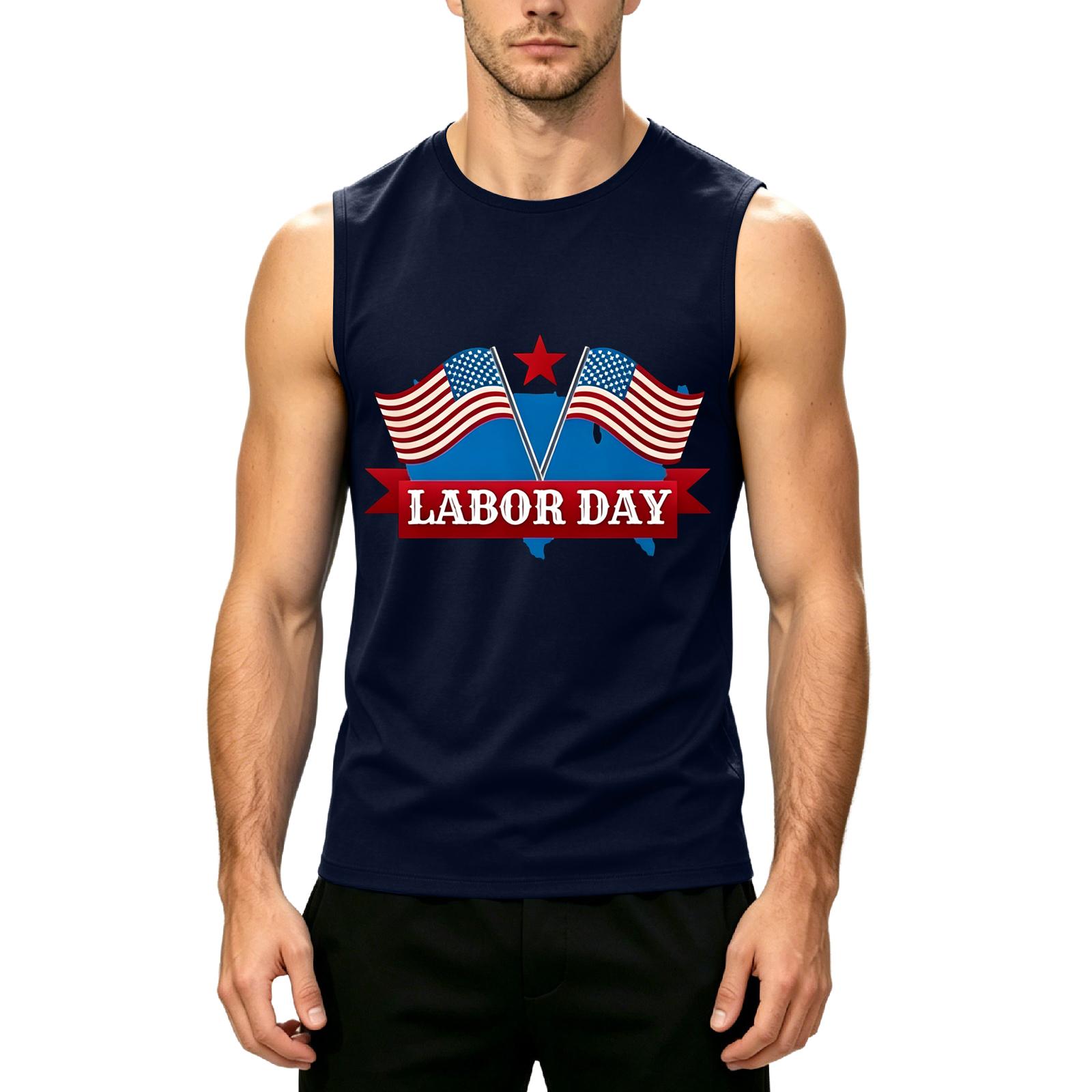 Men s Sleeveless Casual Tank Top Labor Day Printed Muscle Shirt Lightweight Summer Workout Tee for Outdoor Activities M
Men s Sleeveless Casual Tank Top Labor Day Printed Muscle Shirt Lightweight Summer Workout Tee for Outdoor Activities M