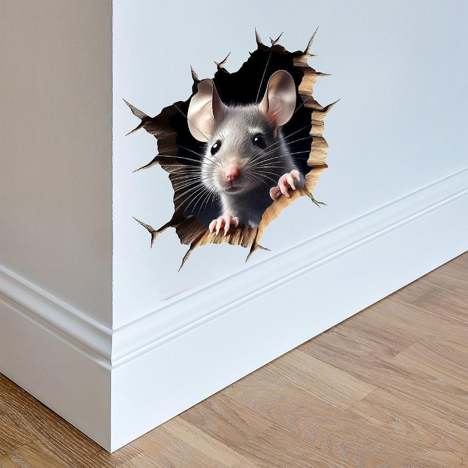 Mouse Hole Wall Decal Murals Decorative Animal PVC Wallpaper Sticker for Sofa TV Background
Mouse Hole Wall Decal Murals Decorative Animal PVC Wallpaper Sticker for Sofa TV Background