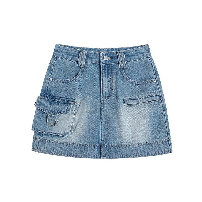 Retro Workwear Denim Skirt for Women In Summer New High-waisted Style Slimming Hips To Prevent Exposure A-line Hip Wrap Skirt 2XL
Retro Workwear Denim Skirt for Women In Summer New High-waisted Style Slimming Hips To Prevent Exposure A-line Hip Wrap Skirt 2XL