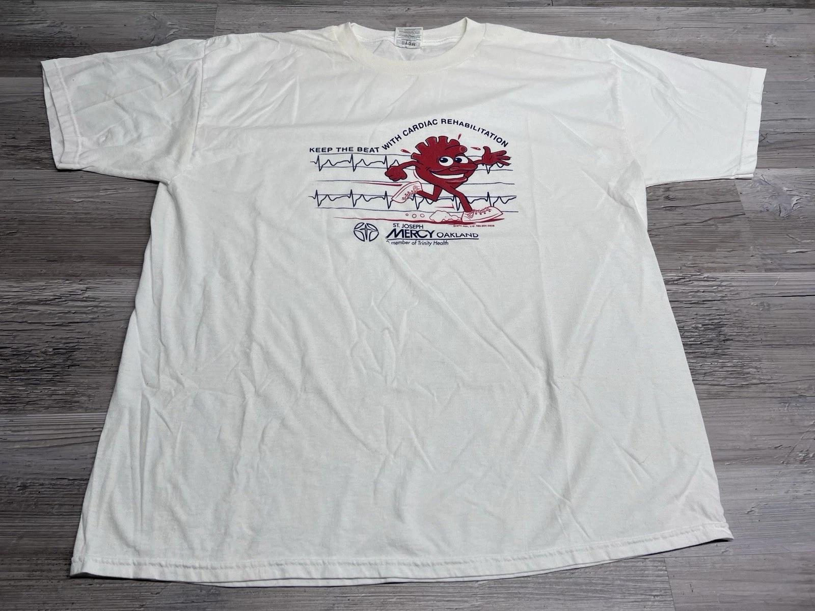 Vintage Y2K Heart Health Graphic T-shirt Cute Funny Keep the Beat St Joseph XL 4XL
Vintage Y2K Heart Health Graphic T-shirt Cute Funny Keep the Beat St Joseph XL 4XL