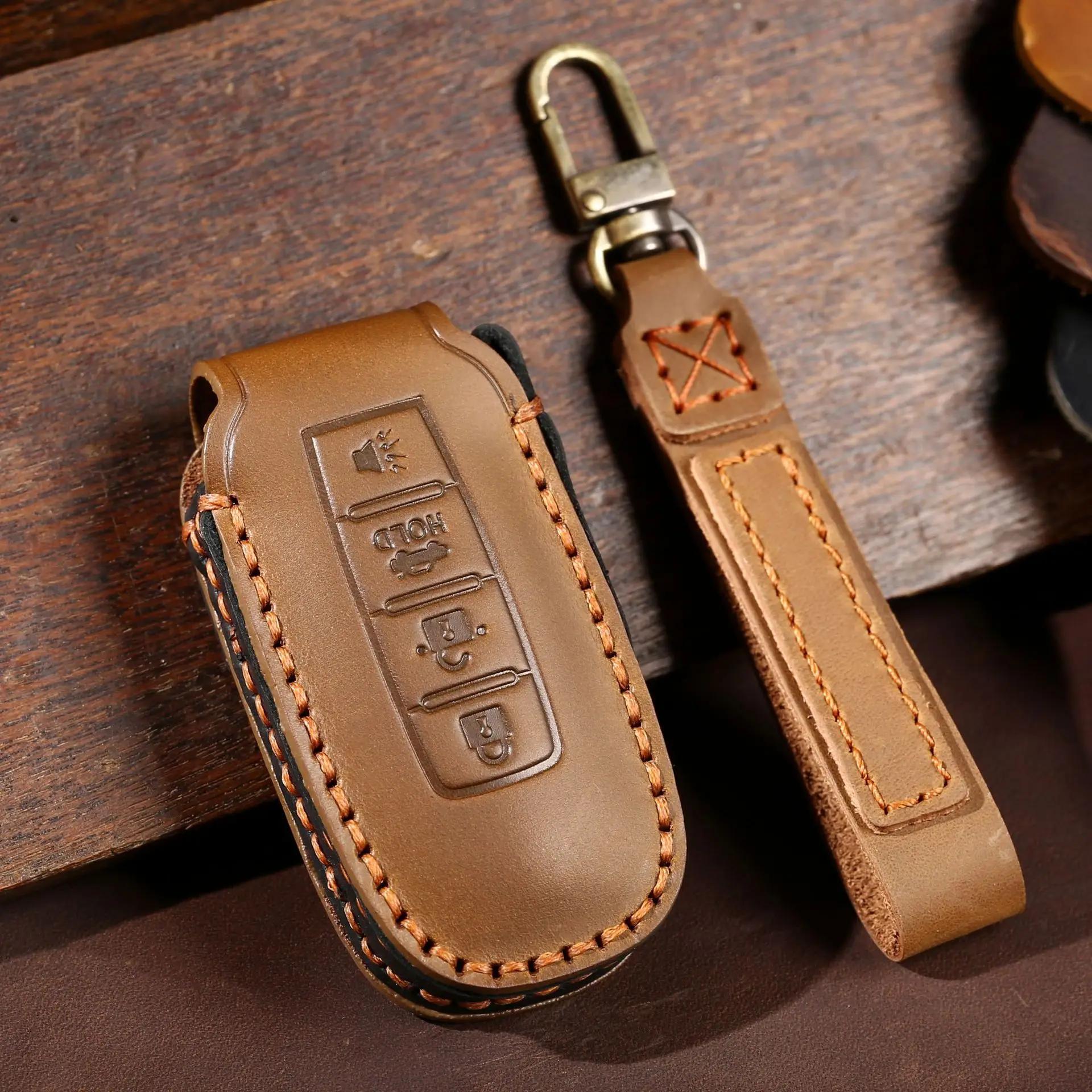 Leather Car Key Cover Keychain Holder Case Protector for Dongfeng Venucia D60 T60 Ev T70 T90 M50v Smart Remote Shell Accessorie коричневый
Leather Car Key Cover Keychain Holder Case Protector for Dongfeng Venucia D60 T60 Ev T70 T90 M50v Smart Remote Shell Accessorie коричневый