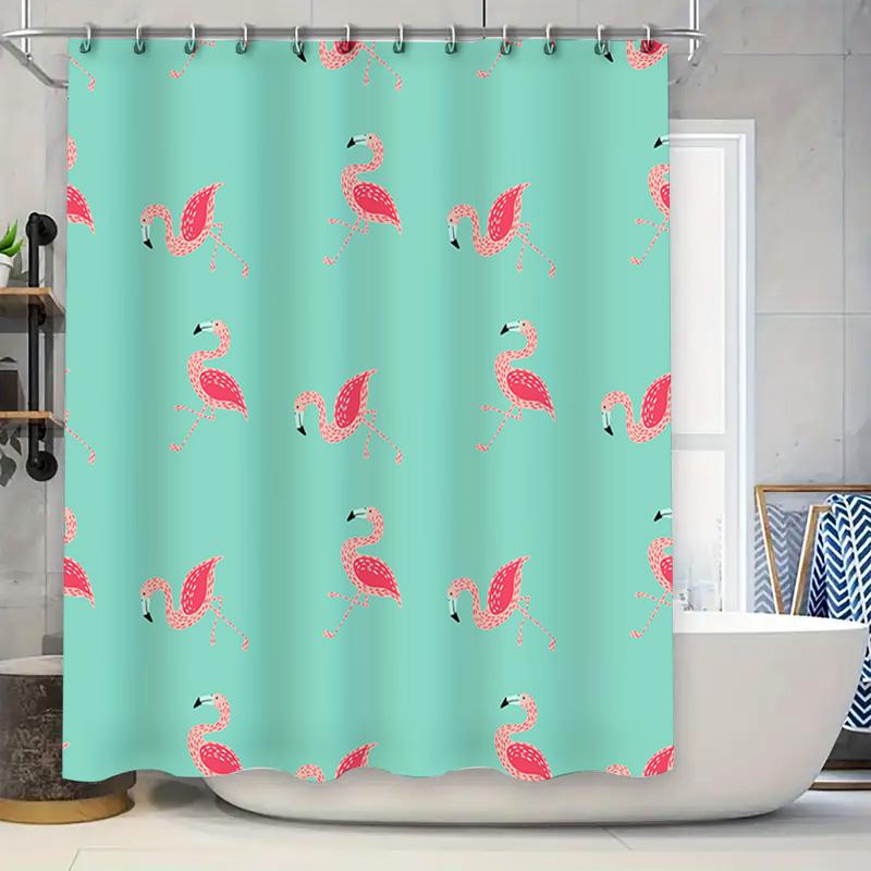 Delightful Pink Flamingos Shower Curtain Blue Background, Perfect For Bathroom Decorations! W60H190(CM)-1 Pcs
Delightful Pink Flamingos Shower Curtain Blue Background, Perfect For Bathroom Decorations! W60H190(CM)-1 Pcs