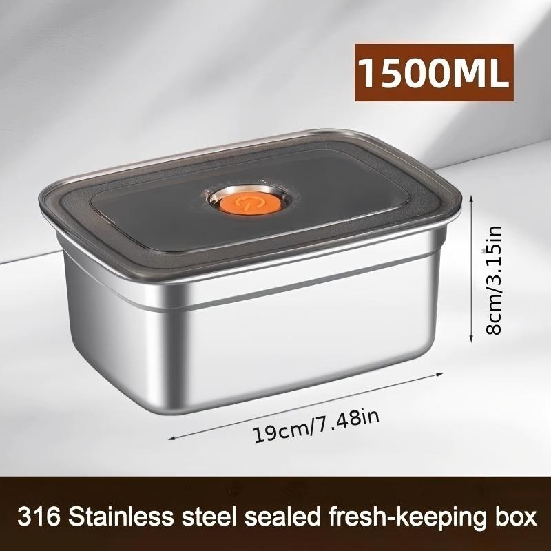 Buy 3 Get 3 Free 6pcs Airtight Stainless Steel Food Storage Containers, Leak-Proof Stackable for Meal Prep Fridge Freezer,Food
Buy 3 Get 3 Free 6pcs Airtight Stainless Steel Food Storage Containers, Leak-Proof Stackable for Meal Prep Fridge Freezer,Food