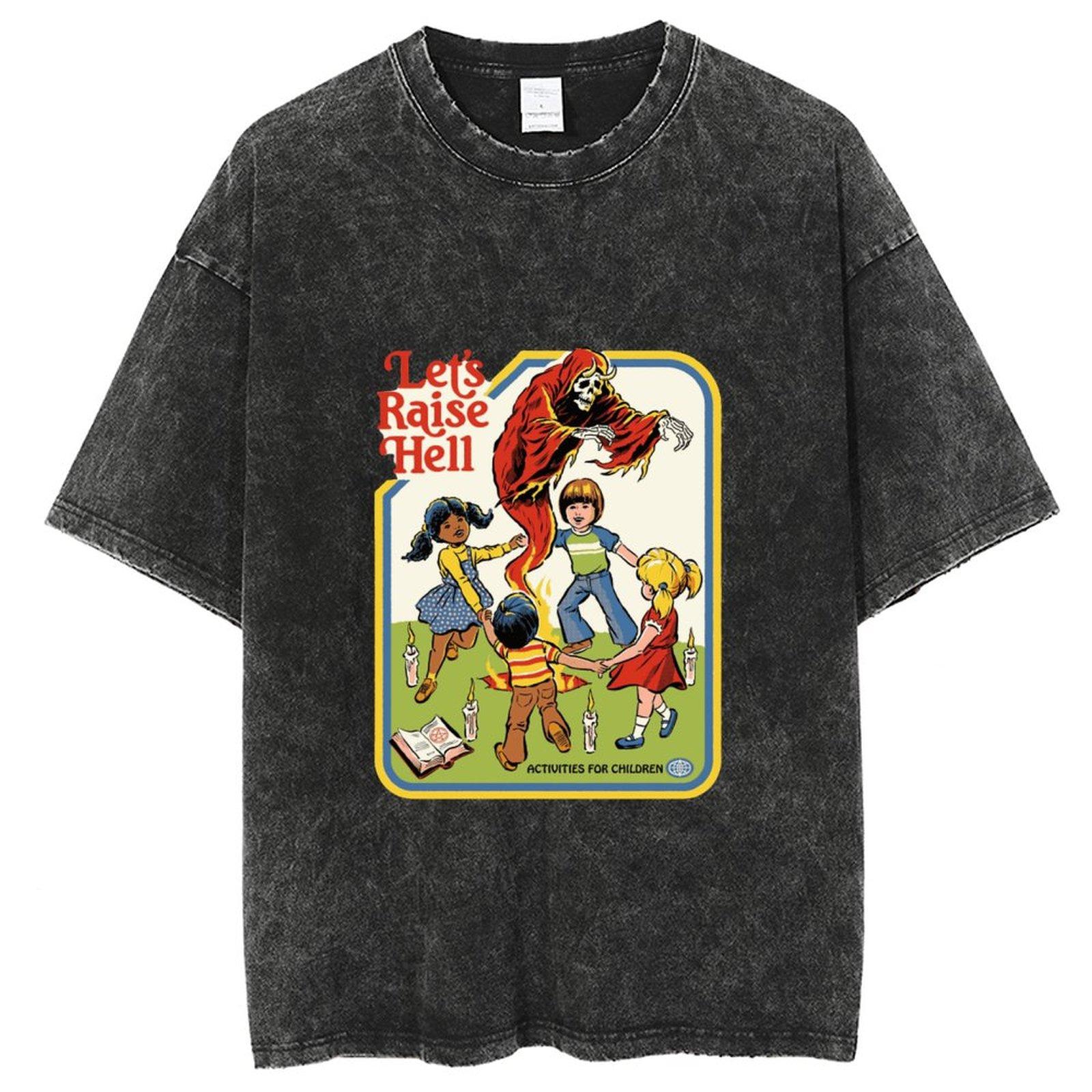 Anime Ghost Garden Printed T Shirt Men, Retro Washed 100% Cotton Tops Tees Harajuku Tshirt Streetwear Hip Hop T-shirts S
Anime Ghost Garden Printed T Shirt Men, Retro Washed 100% Cotton Tops Tees Harajuku Tshirt Streetwear Hip Hop T-shirts S
