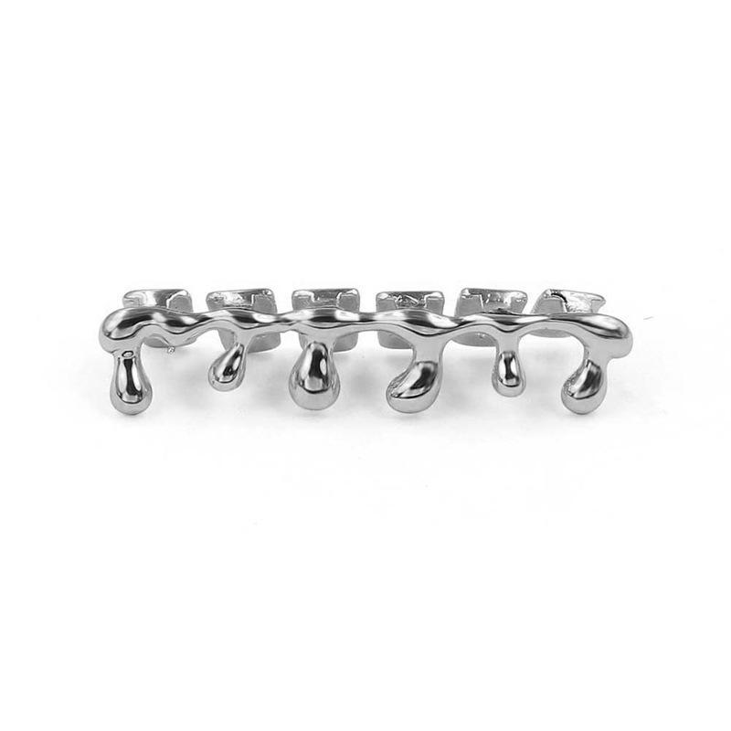 Custom Irregular Water Drop Lower Teeth Hip Hop Gold Braces срібний
Custom Irregular Water Drop Lower Teeth Hip Hop Gold Braces срібний