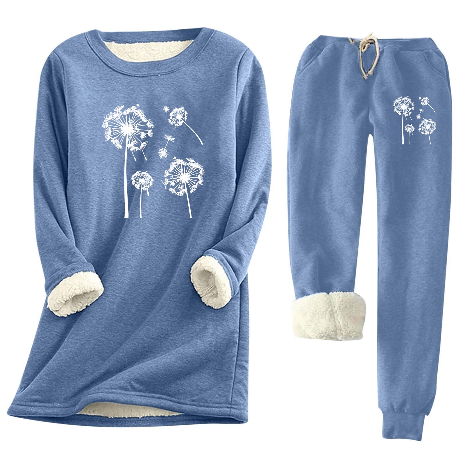 Женский теплый костюм с принтом, круглым вырезом, длинными рукавами, флисовыми брюками на кулиске, комплект из двух предметов XXL синий
Женский теплый костюм с принтом, круглым вырезом, длинными рукавами, флисовыми брюками на кулиске, комплект из двух предметов XXL синий