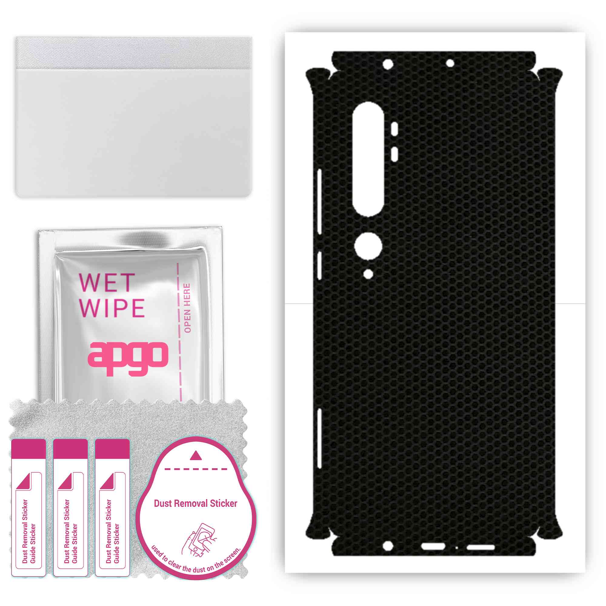 apgo Protective Skin Sticker for the back+sides compatible with Xiaomi Mi Note 10, Full Wrap Film, Foil, Vinyl - Pattern Matrix
apgo Protective Skin Sticker for the back+sides compatible with Xiaomi Mi Note 10, Full Wrap Film, Foil, Vinyl - Pattern Matrix