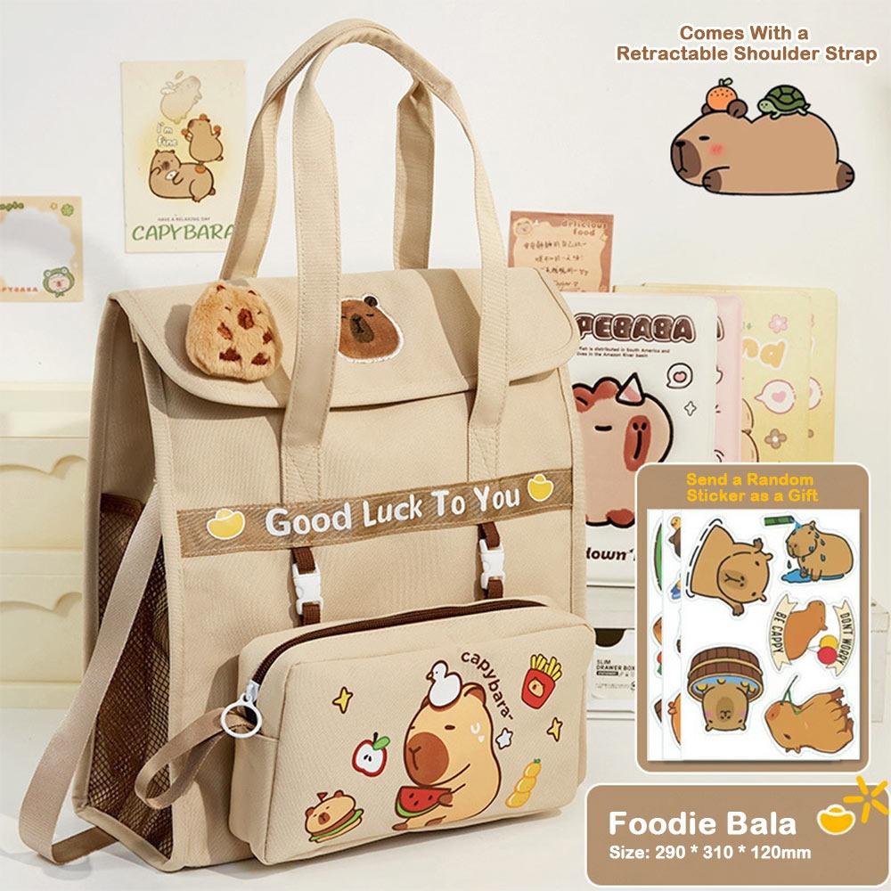 Kawaii Capybara Tutorial Bag Large Capacity Canvas Tote School Bag Cartoon Detachable Pen Bag Backpack Primary School
Kawaii Capybara Tutorial Bag Large Capacity Canvas Tote School Bag Cartoon Detachable Pen Bag Backpack Primary School