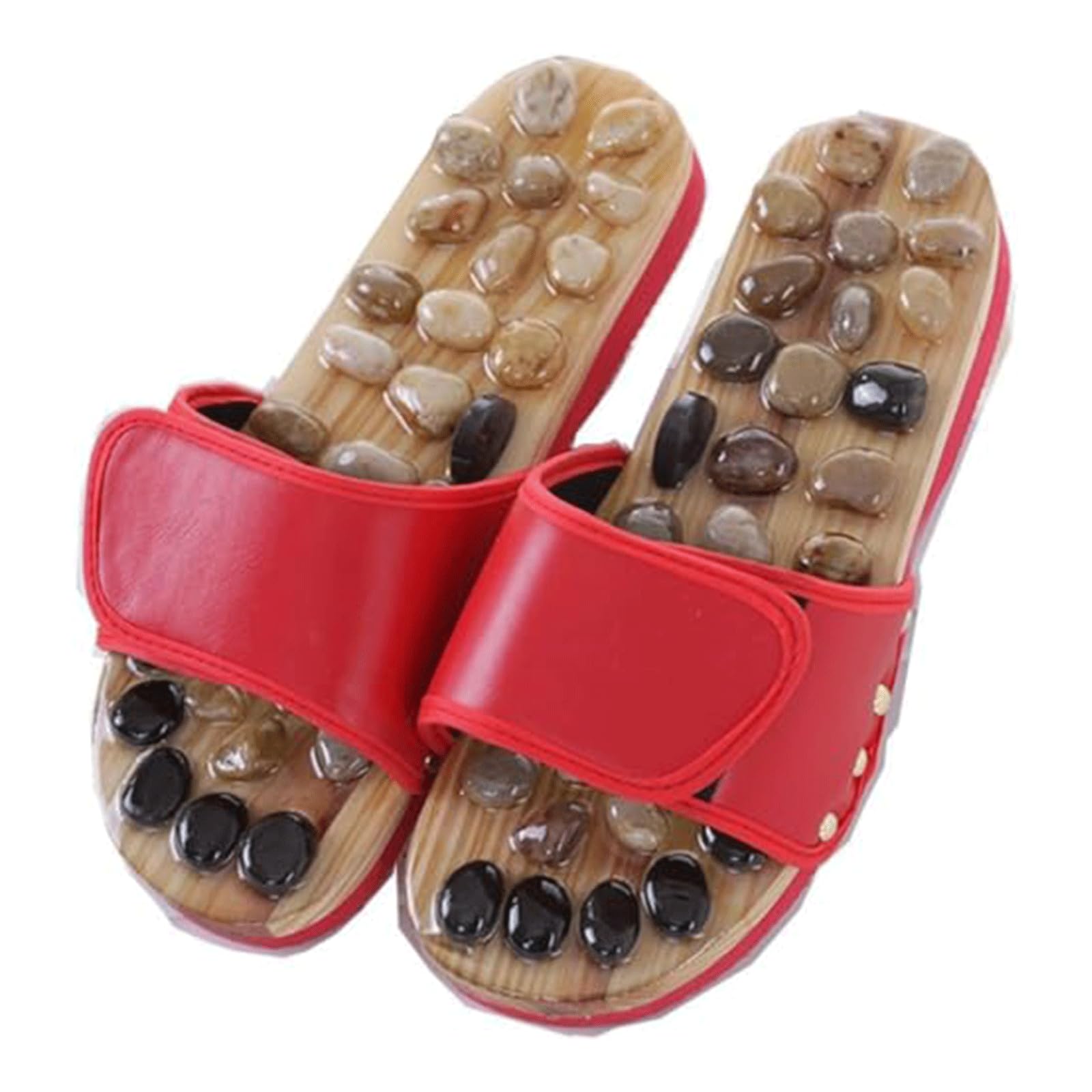 GrnArt Simple Foot Massage Slippers Healthcare Sandals Leather Natural Stone (Red, 37-38 (24cm))
GrnArt Simple Foot Massage Slippers Healthcare Sandals Leather Natural Stone (Red, 37-38 (24cm))