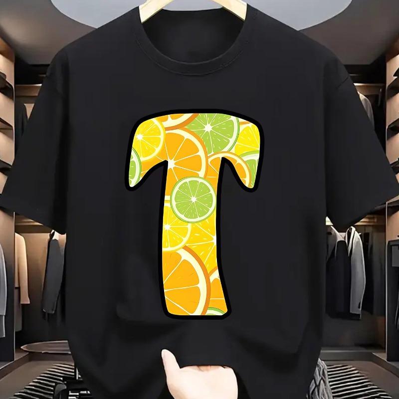 European sizes Summer Men S Fashion Short-Sleeve T-Shirt with Letter Pattern Print 4XL чорний
European sizes Summer Men S Fashion Short-Sleeve T-Shirt with Letter Pattern Print 4XL чорний