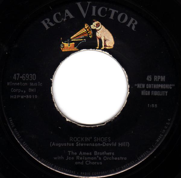 7inch Record AMES BROTHERS, JOE REISMAN & HIS OR - Rockin Shoes / Tammy 476930 RCA Victor 1957 US Jazz Used
7inch Record AMES BROTHERS, JOE REISMAN & HIS OR - Rockin Shoes / Tammy 476930 RCA Victor 1957 US Jazz Used
