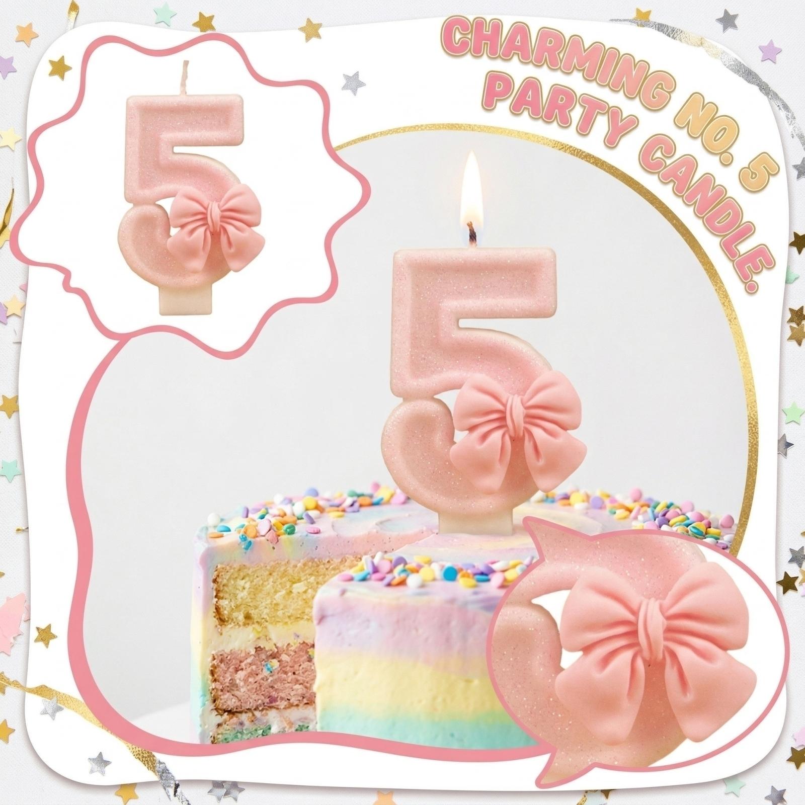 Number One Shaped Candle with Decorative Bow for Birthday Party Cake Topper Suitable for Celebration Events one size
Number One Shaped Candle with Decorative Bow for Birthday Party Cake Topper Suitable for Celebration Events one size