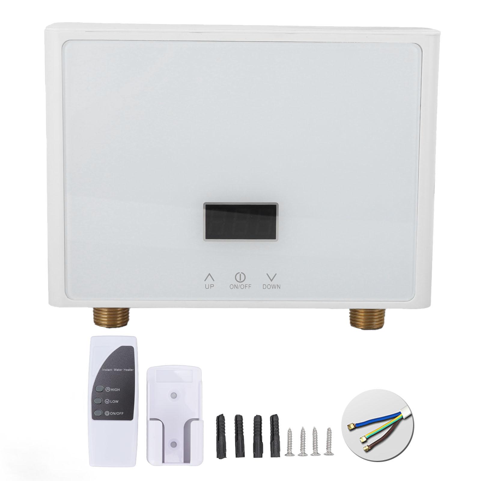 Instantaneous Water Heater Thermostatic Water Heating Machine with Remote Control and Panel Touch білий
Instantaneous Water Heater Thermostatic Water Heating Machine with Remote Control and Panel Touch білий