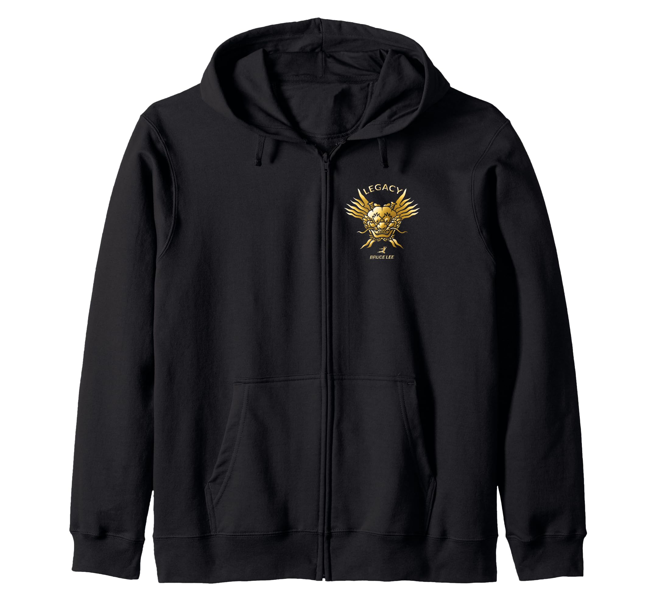 Bruce Lee Gold Dragon Face Legacy Zip Hoodie
Bruce Lee Gold Dragon Face Legacy Zip Hoodie