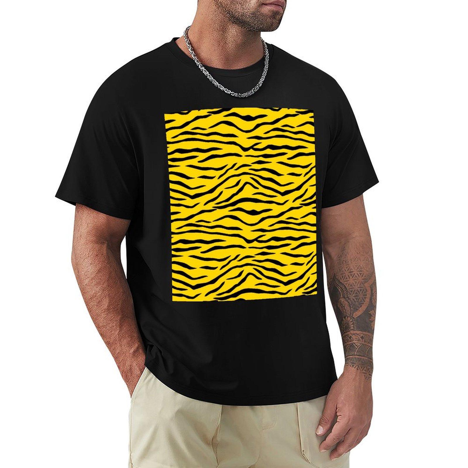 Black And Golden Yellow Tiger Animal Print Pattern TShirt fashion shirts boys animal print plain t shirts men 4XL
Black And Golden Yellow Tiger Animal Print Pattern TShirt fashion shirts boys animal print plain t shirts men 4XL