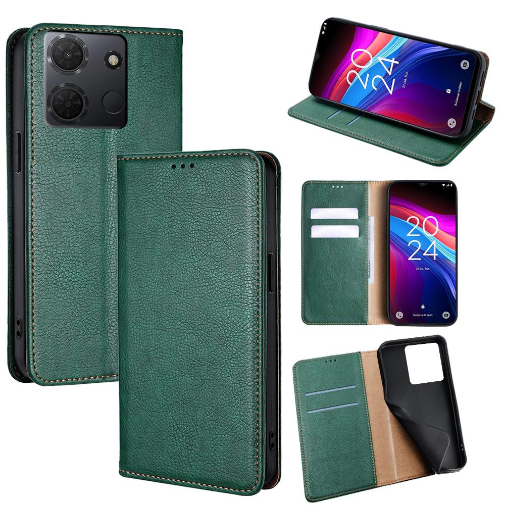 For TCL 503 Case Wallet PU Leather Magnetic Auto-Absorbed Phone Cover Green
For TCL 503 Case Wallet PU Leather Magnetic Auto-Absorbed Phone Cover Green