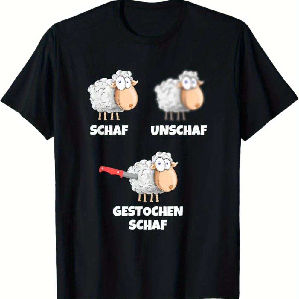 Funny German Unschaf T-Shirt Humorous SCHAF Lettering Sheep Graphic Tee Casual Short Sleeve Quick-dry T-Shirt S разноцветный
Funny German Unschaf T-Shirt Humorous SCHAF Lettering Sheep Graphic Tee Casual Short Sleeve Quick-dry T-Shirt S разноцветный