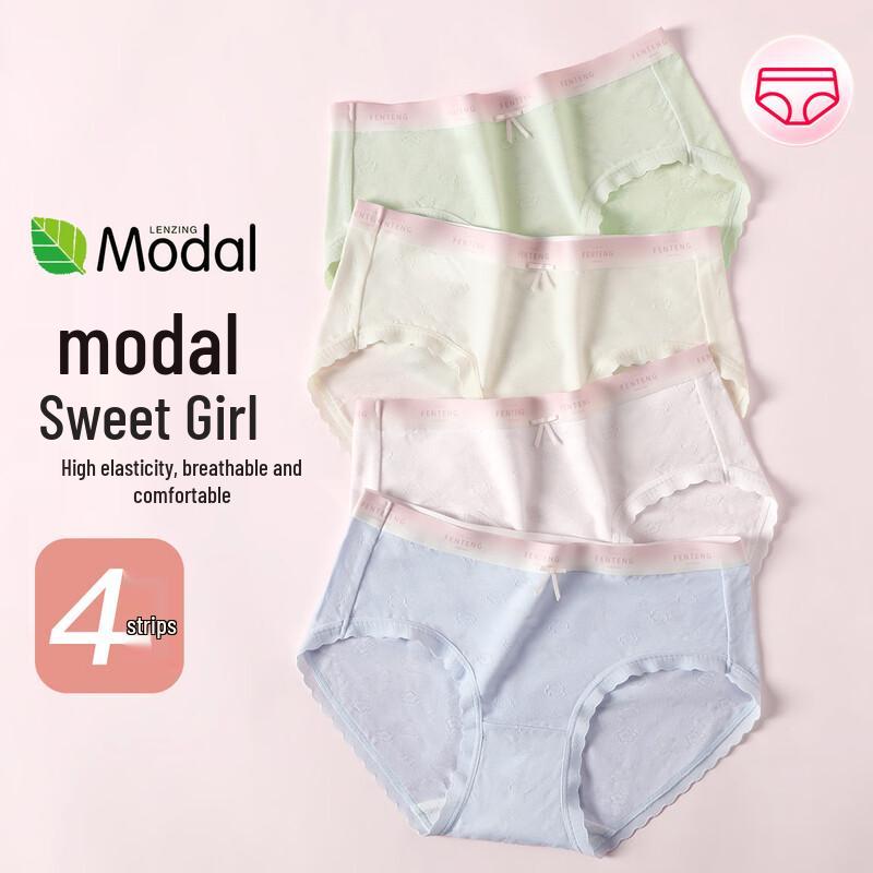 Fenteng Women s 60S Modal Antibacterial Mesh Underwear 4-Pack M
Fenteng Women s 60S Modal Antibacterial Mesh Underwear 4-Pack M