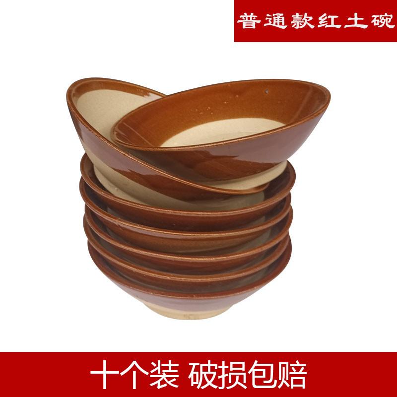 Старомодная глиняная миска Горячий горшок Ресторанная миска для приправ, смоченная водой Миска для еды Говядина Омасум Утиные кишки Блюдо Грубая глиняная посуда Винтажное вино