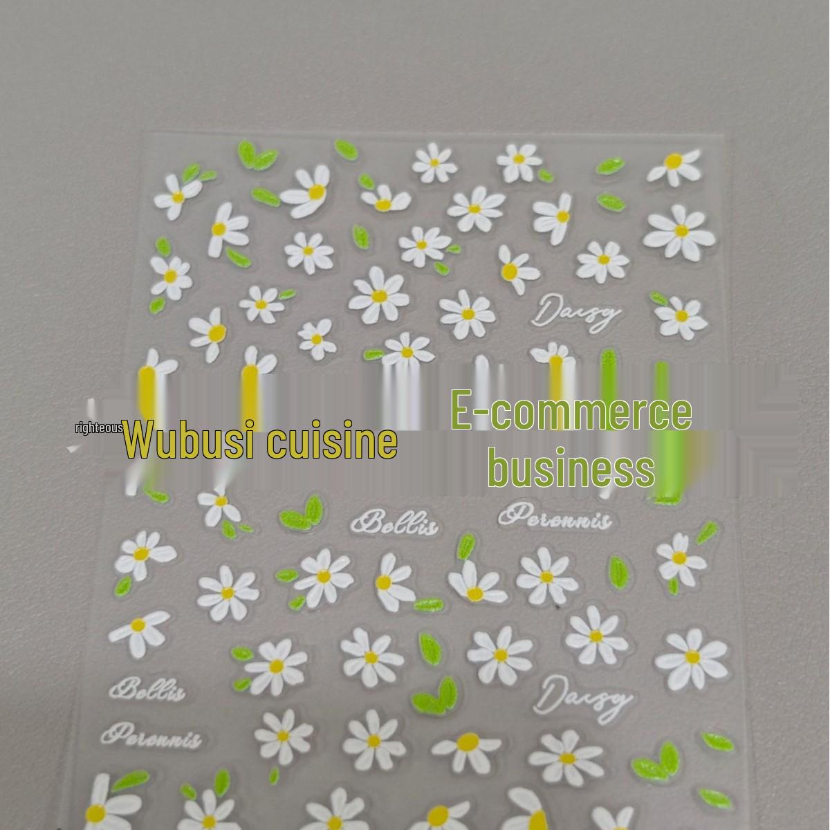 3D Embossed Daisy Plaid Nail Art Stickers
3D Embossed Daisy Plaid Nail Art Stickers
