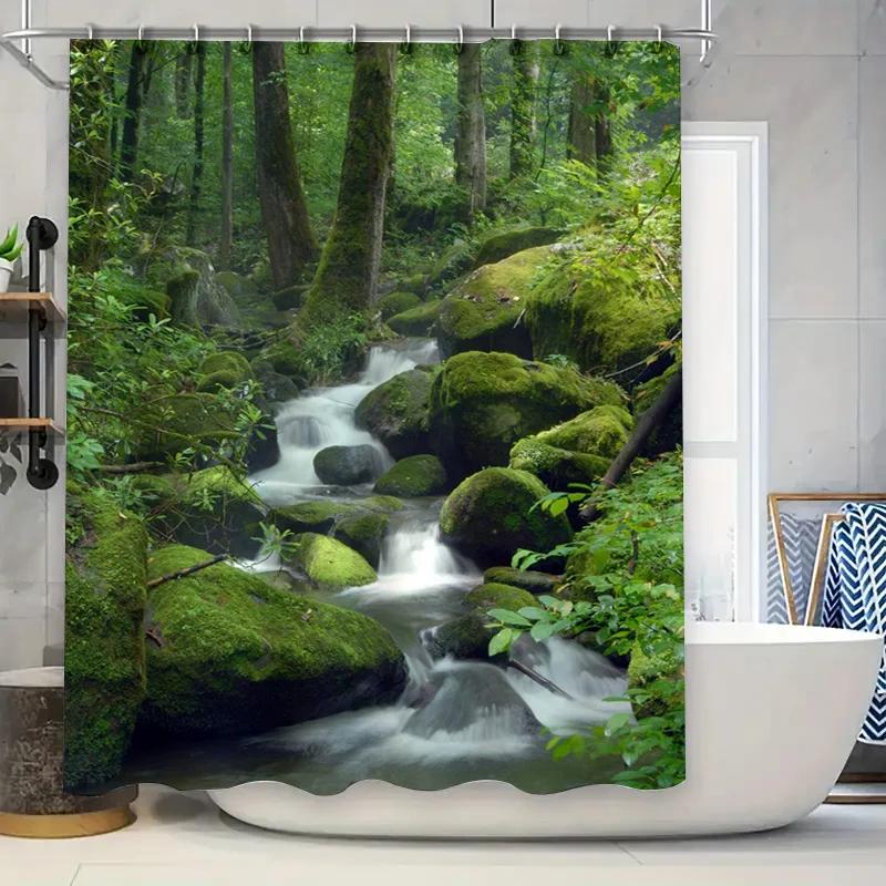 Artistic Greenery Shower Curtain Tiki Hut Tropical Birds Decorative Bath Rug Set In Multicolored Green Yellow Red Orange Palette W60H190(CM)-1 Pcs
Artistic Greenery Shower Curtain Tiki Hut Tropical Birds Decorative Bath Rug Set In Multicolored Green Yellow Red Orange Palette W60H190(CM)-1 Pcs