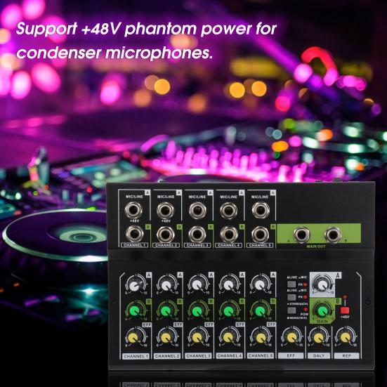 Моно / стерео переключатель Регулируемый портативный микшер Полезный 10-канальный звук высокой четкости
Моно / стерео переключатель Регулируемый портативный микшер Полезный 10-канальный звук высокой четкости