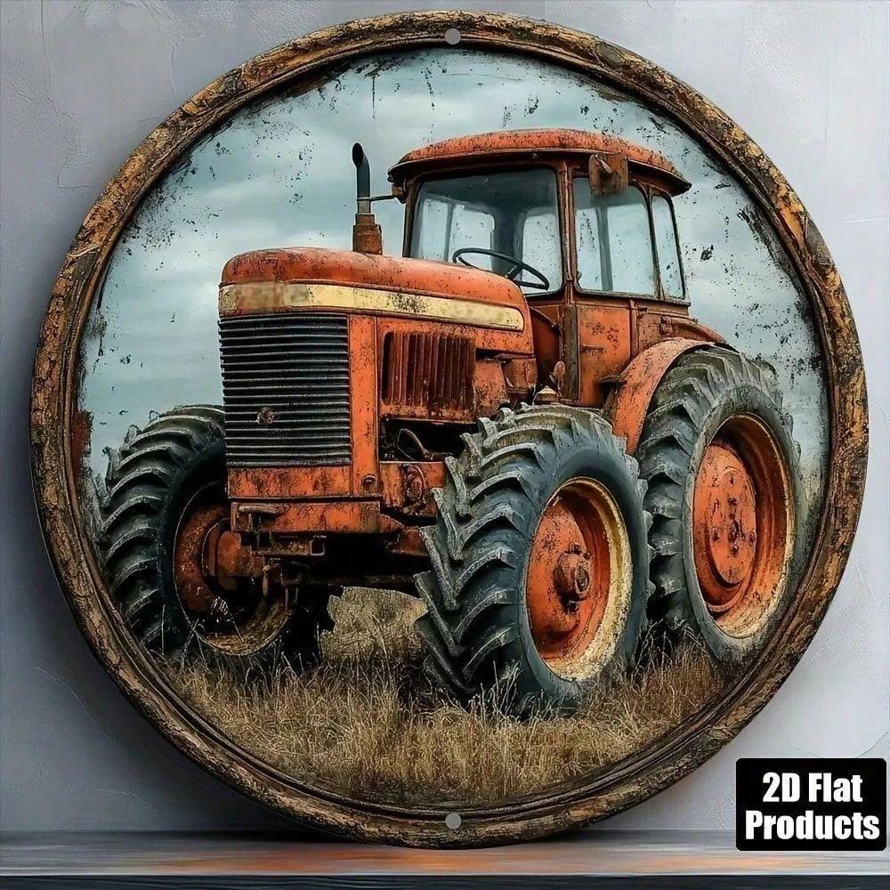 Vintage Tractor Metal Wall Art Sign, 8 Inch Round for Kitchen
Vintage Tractor Metal Wall Art Sign, 8 Inch Round for Kitchen