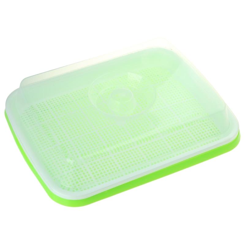 Sprouter Tray with Lid Cultivation Germinations Tray Sprouting Growing Plate for Wheatgrass Bean Garden Nurserys
Sprouter Tray with Lid Cultivation Germinations Tray Sprouting Growing Plate for Wheatgrass Bean Garden Nurserys