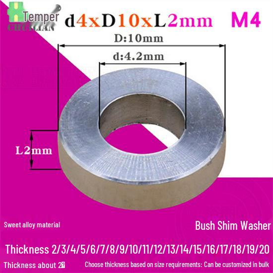 M4-M10 Aluminum Alloy Flat & Round Metal Washer Set
M4-M10 Aluminum Alloy Flat & Round Metal Washer Set