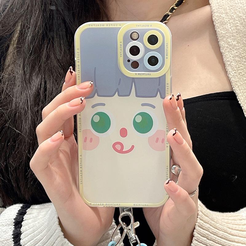 Zhitai Cartoon Pupil Shadow Transparent Phone Case with Lanyard for iPhone 13/14/15 Pro Max and XS/XR. X / XS
Zhitai Cartoon Pupil Shadow Transparent Phone Case with Lanyard for iPhone 13/14/15 Pro Max and XS/XR. X / XS