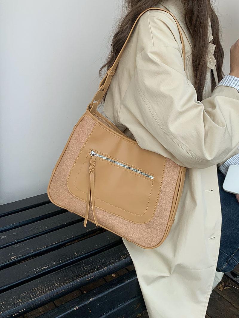 Retro Color Block Saddle Bag - Versatile Women s Shoulder & Crossbody for Autumn/Winter
Retro Color Block Saddle Bag - Versatile Women s Shoulder & Crossbody for Autumn/Winter