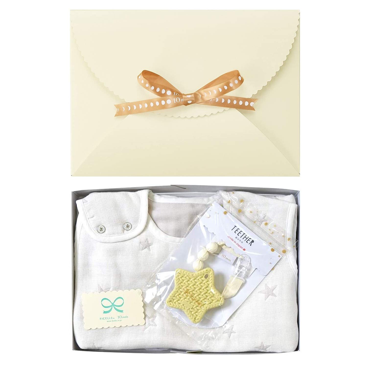 10mois Baby Shower Gift Fukufuku Gauze Baby Length For newborns to 3 years old TEETHER Yellow Set, (6-ply gauze) Sleeper, 100% cotton, White, 58cm, +
10mois Baby Shower Gift Fukufuku Gauze Baby Length For newborns to 3 years old TEETHER Yellow Set, (6-ply gauze) Sleeper, 100% cotton, White, 58cm, +