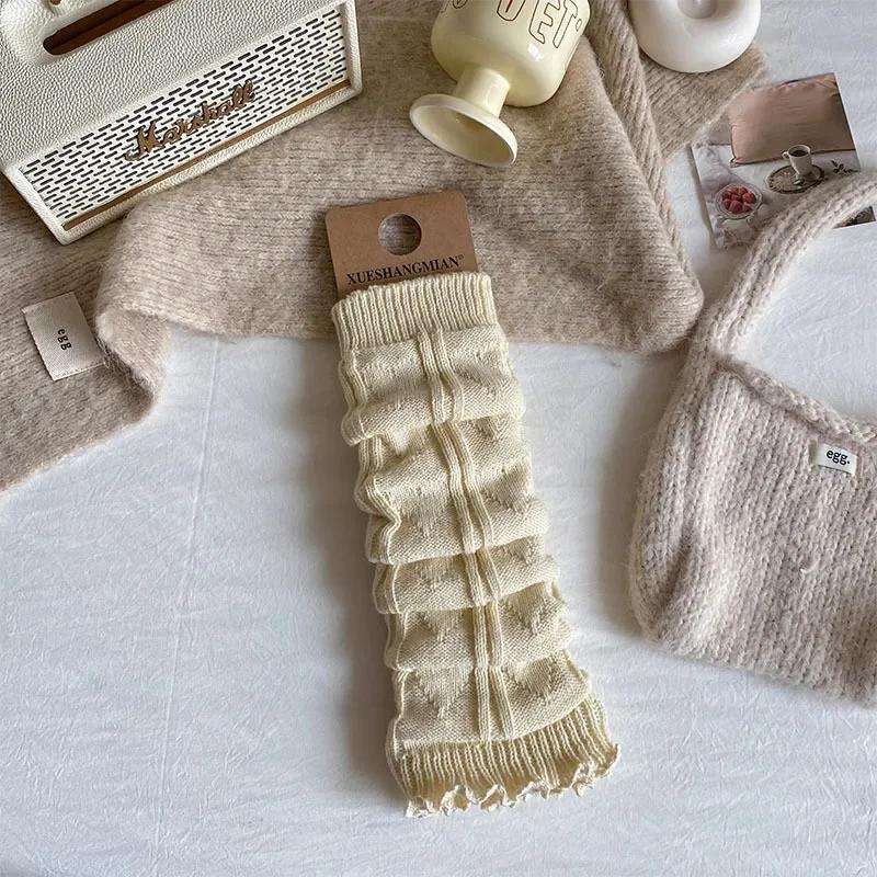 Knitted Yarn Pile Socks Women s Autumn and Winter Long Tube Gray Vertical Stripe Lace Calf Cover for Wearing Warm Outside Socks One Size
Knitted Yarn Pile Socks Women s Autumn and Winter Long Tube Gray Vertical Stripe Lace Calf Cover for Wearing Warm Outside Socks One Size
