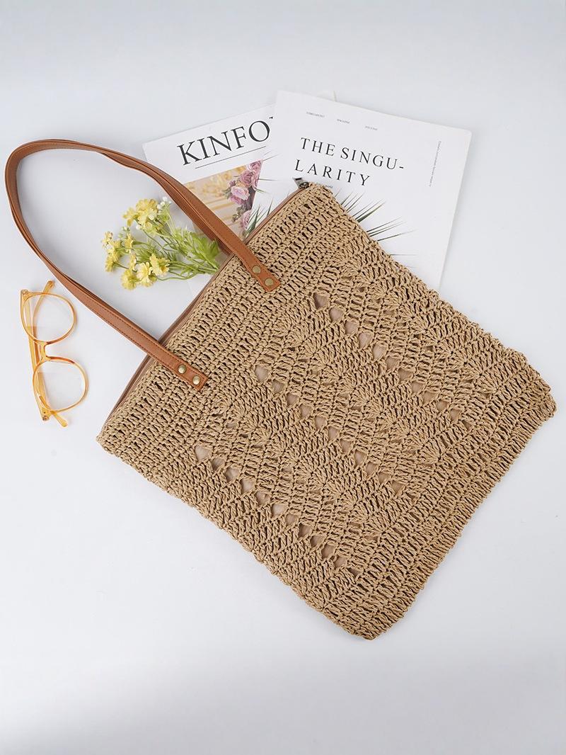 Straw tote bag women s large capacity hollow woven shoulder bag beach vacation literary retro portable Height 35cm*length 33cm*rope length 26cm хаки
Straw tote bag women s large capacity hollow woven shoulder bag beach vacation literary retro portable Height 35cm*length 33cm*rope length 26cm хаки