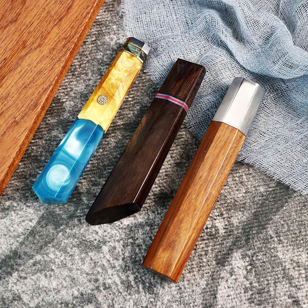 DIY Knife Handle Natural Environmental Protection Octagonal Blue Resin Handle Accessories Hexagonal Swallowtail Sandalwood EDC
DIY Knife Handle Natural Environmental Protection Octagonal Blue Resin Handle Accessories Hexagonal Swallowtail Sandalwood EDC