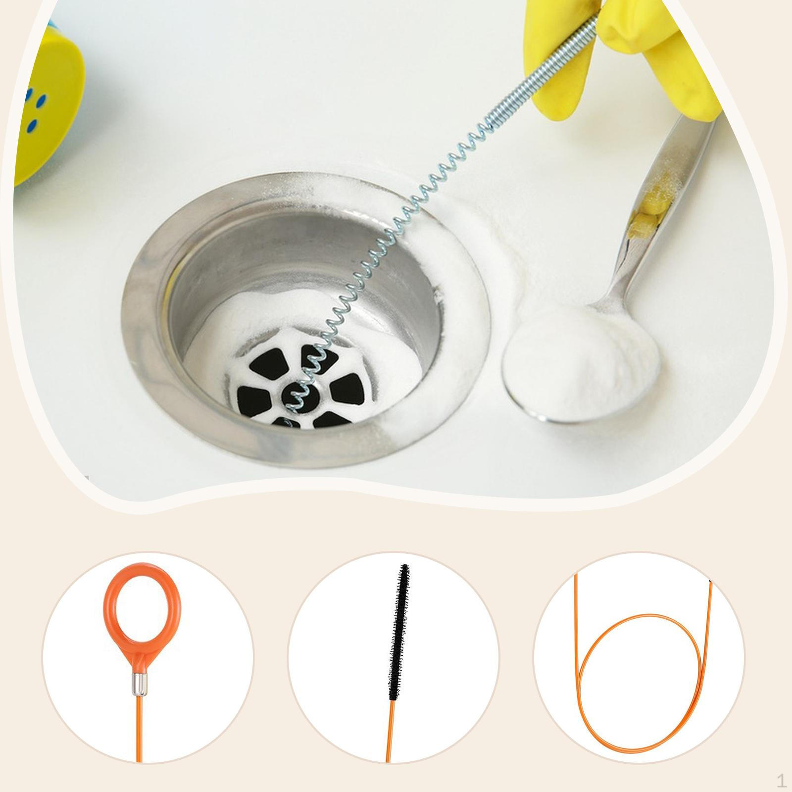 5 Flexible Drain Cleaning Brushes with Long Handles for Bathroom, Sewer, And Household Sinks. 81cm
5 Flexible Drain Cleaning Brushes with Long Handles for Bathroom, Sewer, And Household Sinks. 81cm
