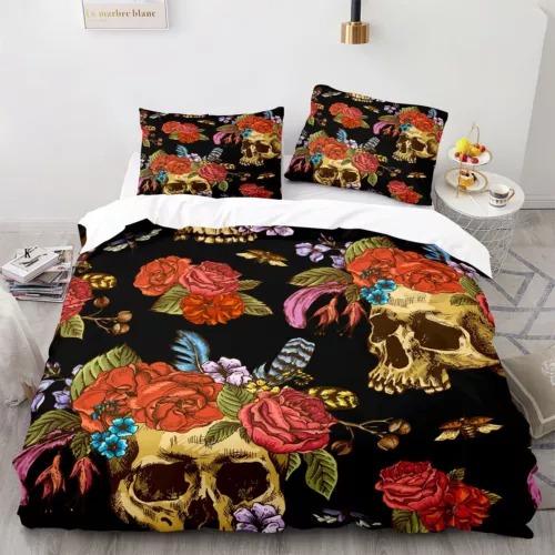 Flower Skul Soft Duvet Cover Beding Set Decoration Gift Suitable for Children Young Boys Young Girls Adult Peoples. Warm Soft Comfortable Breathable 120*200cm Single
Flower Skul Soft Duvet Cover Beding Set Decoration Gift Suitable for Children Young Boys Young Girls Adult Peoples. Warm Soft Comfortable Breathable 120*200cm Single