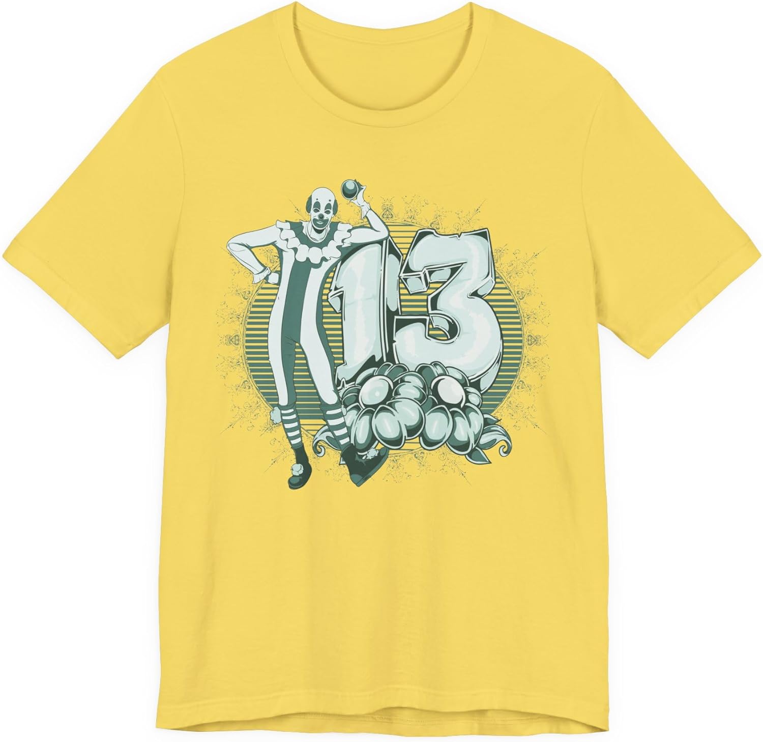 Lucky Number 13 Clown Illustration T-Shirt Vintage Numbers Floral Motif Art-39 S разноцветный
Lucky Number 13 Clown Illustration T-Shirt Vintage Numbers Floral Motif Art-39 S разноцветный