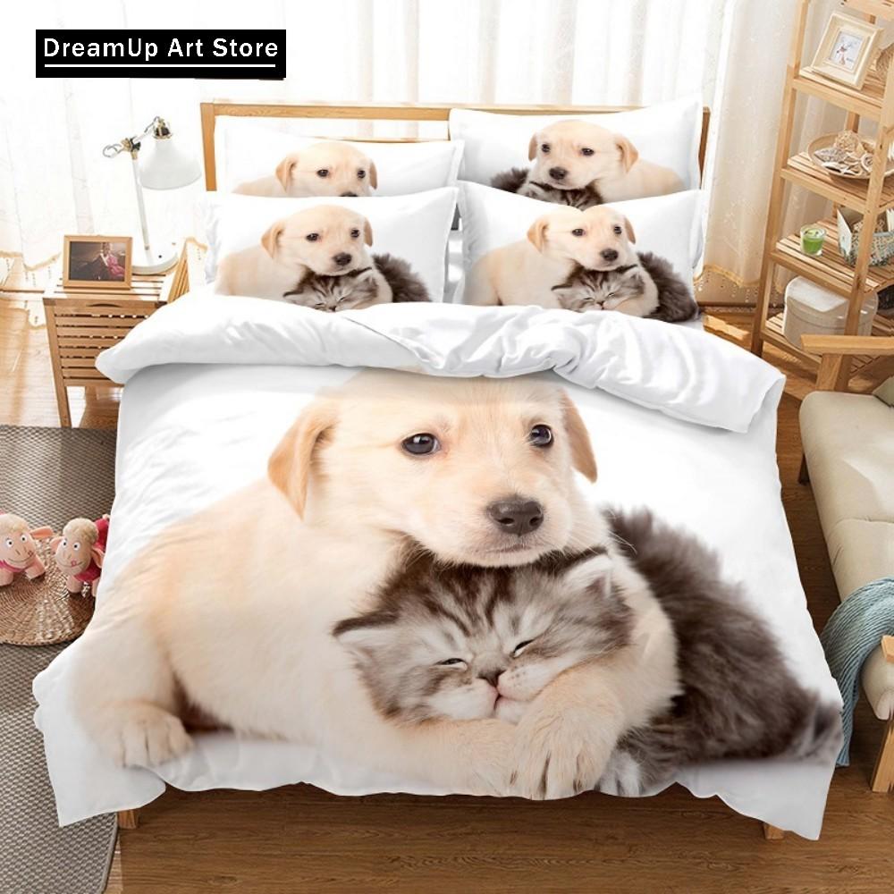Комплект пододеяльника для кошки и собаки 3D-принт Милая животная тематика Постельный комплект Набор для кровати Пододеяльник Наволочка Полуторный Односпальный Двуспальный Кинг-сайз EU Single 90x200cm
Комплект пододеяльника для кошки и собаки 3D-принт Милая животная тематика Постельный комплект Набор для кровати Пододеяльник Наволочка Полуторный Односпальный Двуспальный Кинг-сайз EU Single 90x200cm