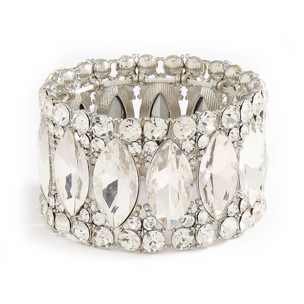 Ювелирные изделия, модный универсальный полный бриллиантовый роскошный эластичный браслет серебро белый
Ювелирные изделия, модный универсальный полный бриллиантовый роскошный эластичный браслет серебро белый