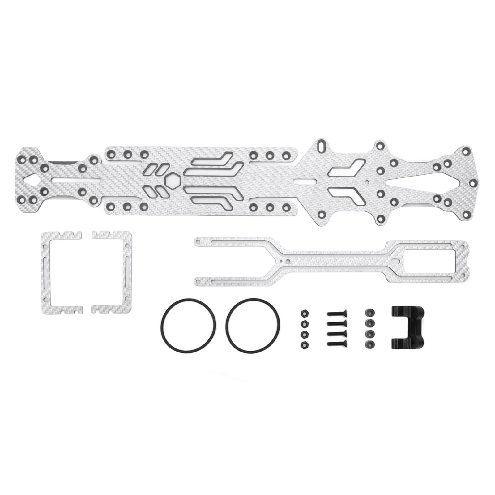 RC Car Chassis Professional Light Weight High Strength Carbon Fiber Chassis Kit for 1:10 RC Drift Car Silver SSG
RC Car Chassis Professional Light Weight High Strength Carbon Fiber Chassis Kit for 1:10 RC Drift Car Silver SSG