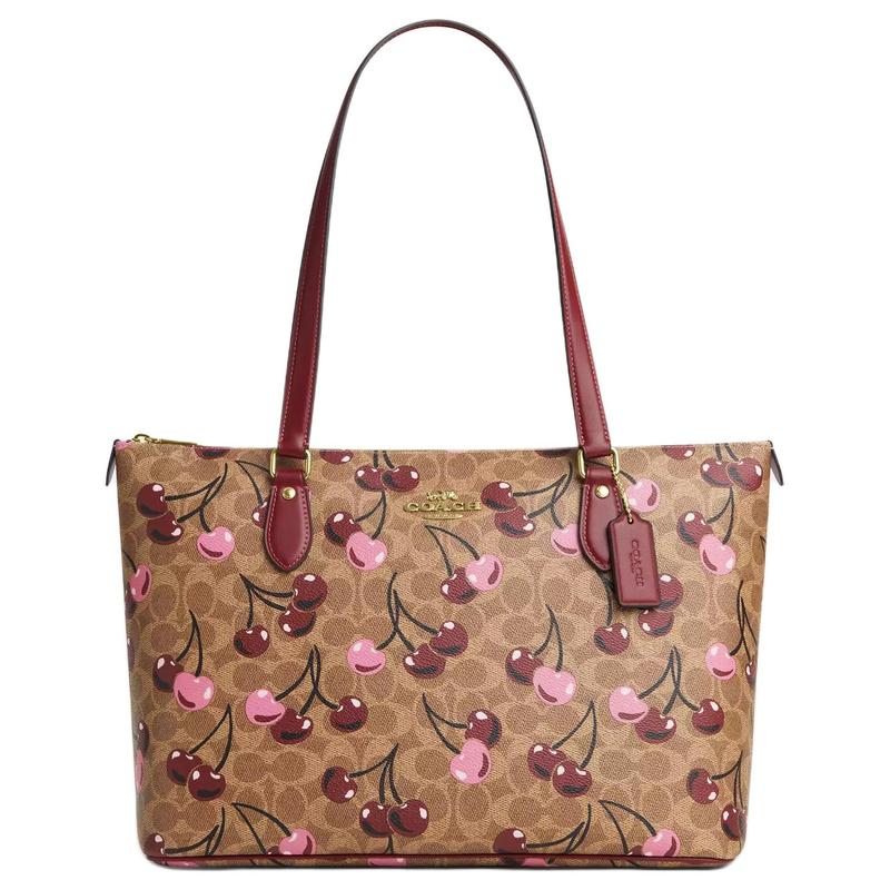 COACH Gallery 37 Cherry Print Zipper Closure Coated Canvas Tote Bag Tote Bag Shopping Bag Shoulder Bag Large Women’s Gold and Tan золотий
COACH Gallery 37 Cherry Print Zipper Closure Coated Canvas Tote Bag Tote Bag Shopping Bag Shoulder Bag Large Women’s Gold and Tan золотий